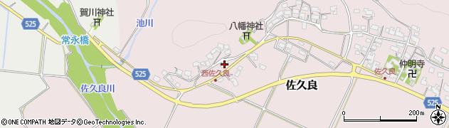 滋賀県蒲生郡日野町佐久良852周辺の地図