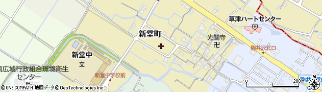 滋賀県草津市新堂町174周辺の地図