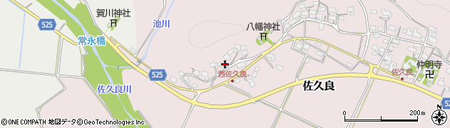 滋賀県蒲生郡日野町佐久良873周辺の地図