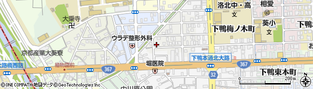 京都府京都市左京区下鴨西梅ノ木町8周辺の地図