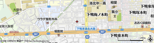京都府京都市左京区下鴨西梅ノ木町53周辺の地図