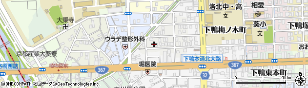 京都府京都市左京区下鴨西梅ノ木町9-2周辺の地図