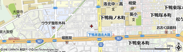 京都府京都市左京区下鴨西梅ノ木町55周辺の地図