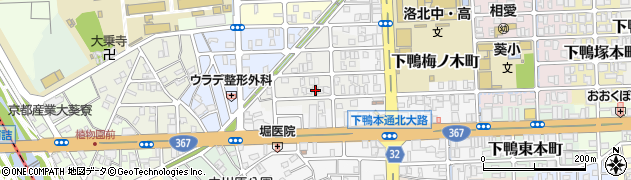 京都府京都市左京区下鴨西梅ノ木町13周辺の地図
