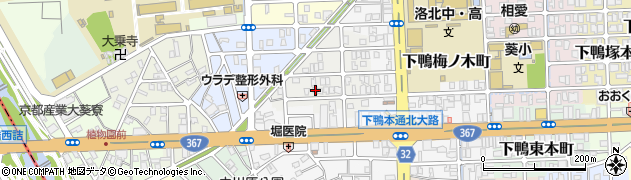 京都府京都市左京区下鴨西梅ノ木町11周辺の地図