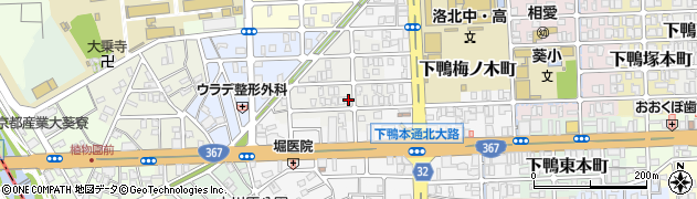 京都府京都市左京区下鴨西梅ノ木町15周辺の地図