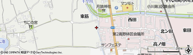 京都府亀岡市千代川町湯井（東筋）周辺の地図