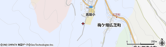 京都府京都市右京区梅ケ畑奥殿町周辺の地図
