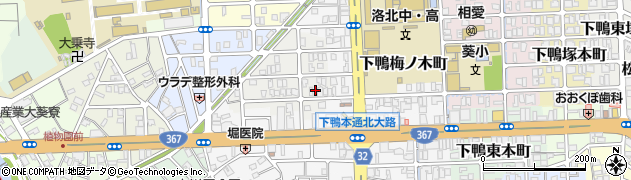 京都府京都市左京区下鴨西梅ノ木町52周辺の地図