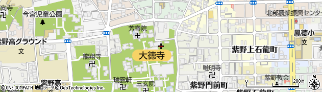 大仙院庭園周辺の地図