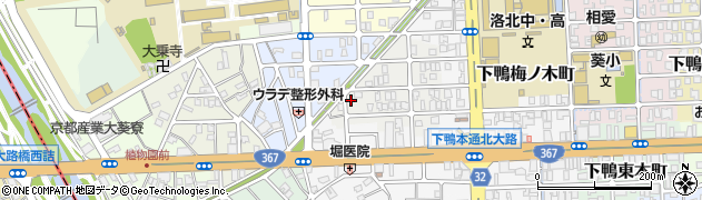 京都府京都市左京区下鴨西梅ノ木町21周辺の地図