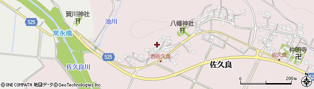 滋賀県蒲生郡日野町佐久良869周辺の地図
