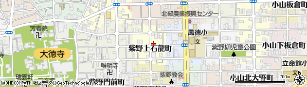 京都府京都市北区紫野上石龍町41周辺の地図