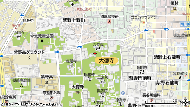 〒603-8231 京都府京都市北区紫野大徳寺町の地図
