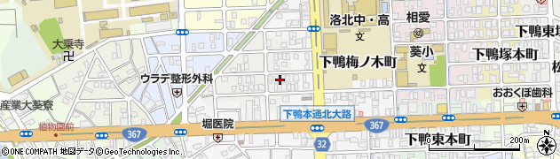 京都府京都市左京区下鴨西梅ノ木町47周辺の地図
