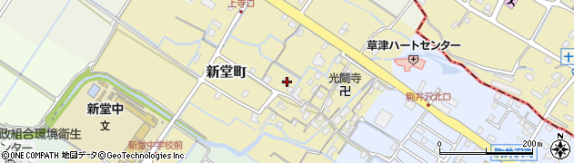 滋賀県草津市新堂町168周辺の地図