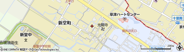 滋賀県草津市新堂町208周辺の地図