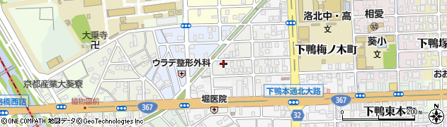 京都府京都市左京区下鴨西梅ノ木町20-1周辺の地図