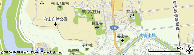 信光寺周辺の地図