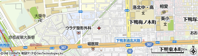 京都府京都市左京区下鴨西梅ノ木町19周辺の地図