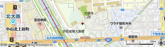 京都府京都市左京区下鴨上川原町周辺の地図