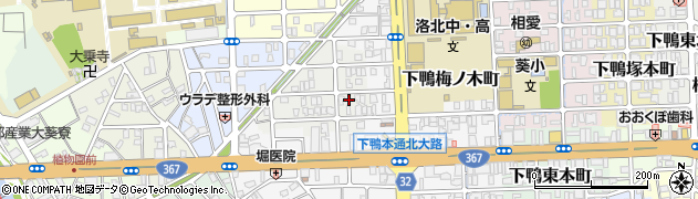 京都府京都市左京区下鴨西梅ノ木町49周辺の地図