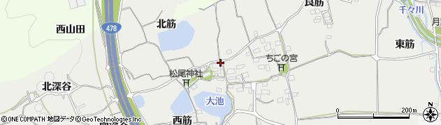 京都府亀岡市千代川町湯井周辺の地図