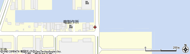 愛知県弥富市楠周辺の地図