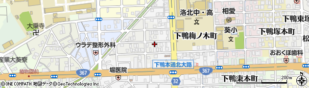 京都府京都市左京区下鴨西梅ノ木町46周辺の地図