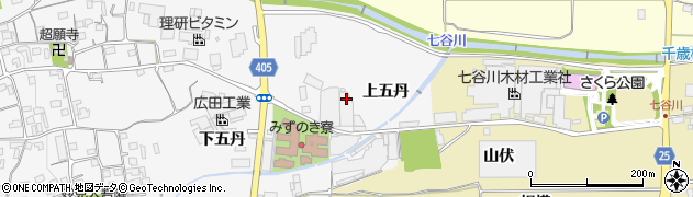 京都府亀岡市河原林町河原尻（上五丹）周辺の地図