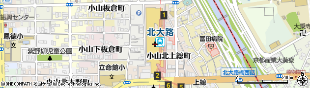 京都市交通局　北大路案内所周辺の地図