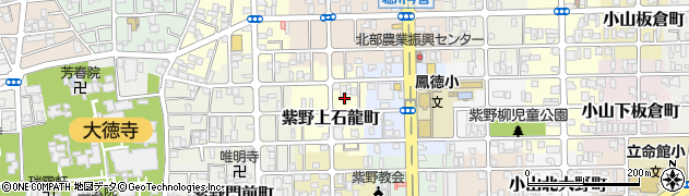 京都府京都市北区紫野上石龍町42周辺の地図