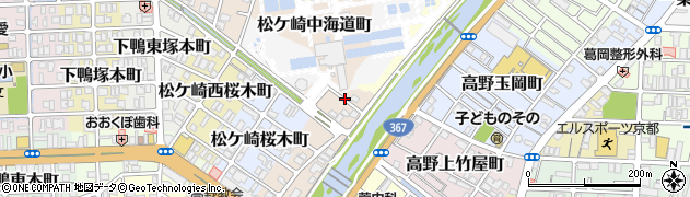 京都府京都市左京区松ケ崎東桜木町周辺の地図