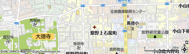 京都府京都市北区紫野上石龍町22周辺の地図