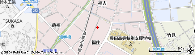 愛知県豊田市竹町周辺の地図