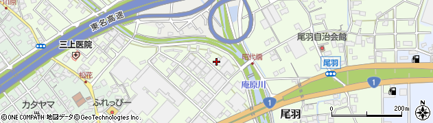 静岡県静岡市清水区尾羽106周辺の地図