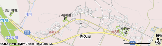 滋賀県蒲生郡日野町佐久良805周辺の地図