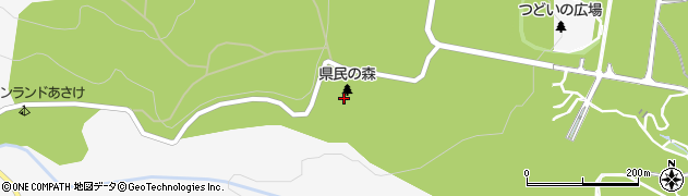 三重県民の森周辺の地図