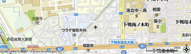 京都府京都市左京区下鴨西梅ノ木町25周辺の地図