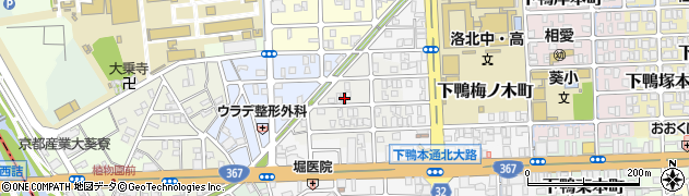 京都府京都市左京区下鴨西梅ノ木町28周辺の地図