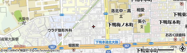 京都府京都市左京区下鴨西梅ノ木町42周辺の地図