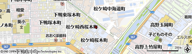 京都府京都市左京区松ケ崎桜木町周辺の地図
