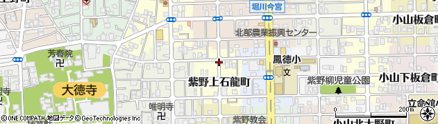京都府京都市北区紫野上石龍町周辺の地図