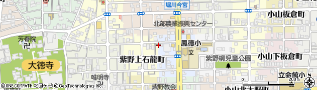 京都府京都市北区紫野上石龍町36周辺の地図