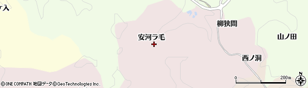 愛知県豊田市桂野町安河ラ毛周辺の地図