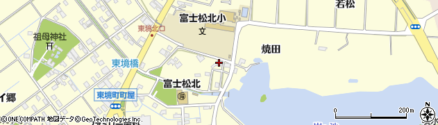 愛知県刈谷市東境町（焼田）周辺の地図