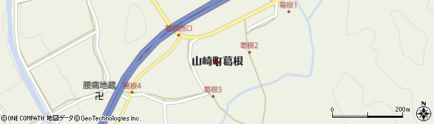 兵庫県宍粟市山崎町葛根周辺の地図