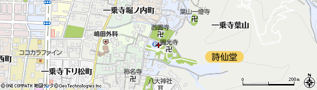 京都府京都市左京区一乗寺小谷町周辺の地図