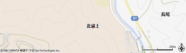 静岡県静岡市葵区北沼上周辺の地図