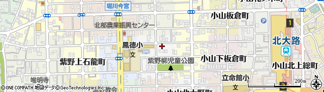 京都府京都市北区紫野上柳町周辺の地図